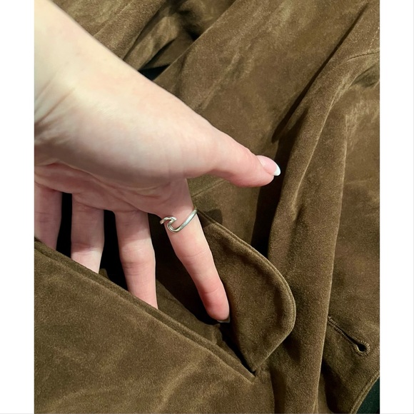 We The Free Paper Cut Faux Suede Blazer | Brown Bear - Picture 3 of 9